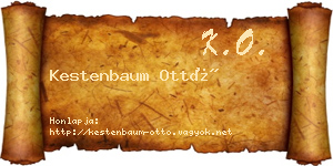 Kestenbaum Ottó névjegykártya