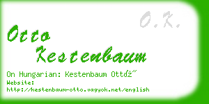 otto kestenbaum business card